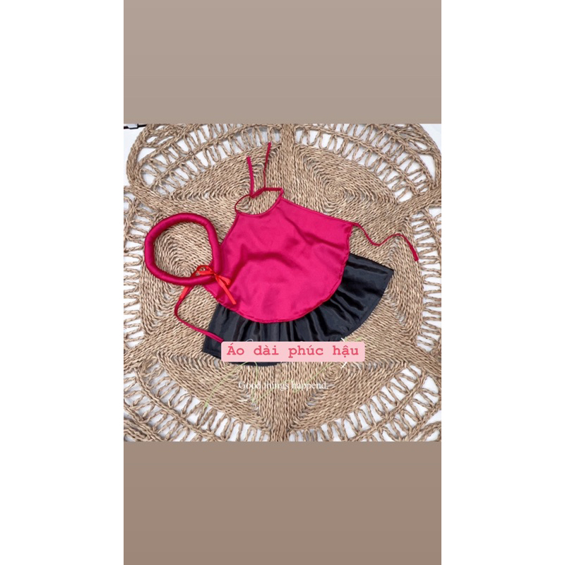 Yếm đào bé gái cả set vải loại 1