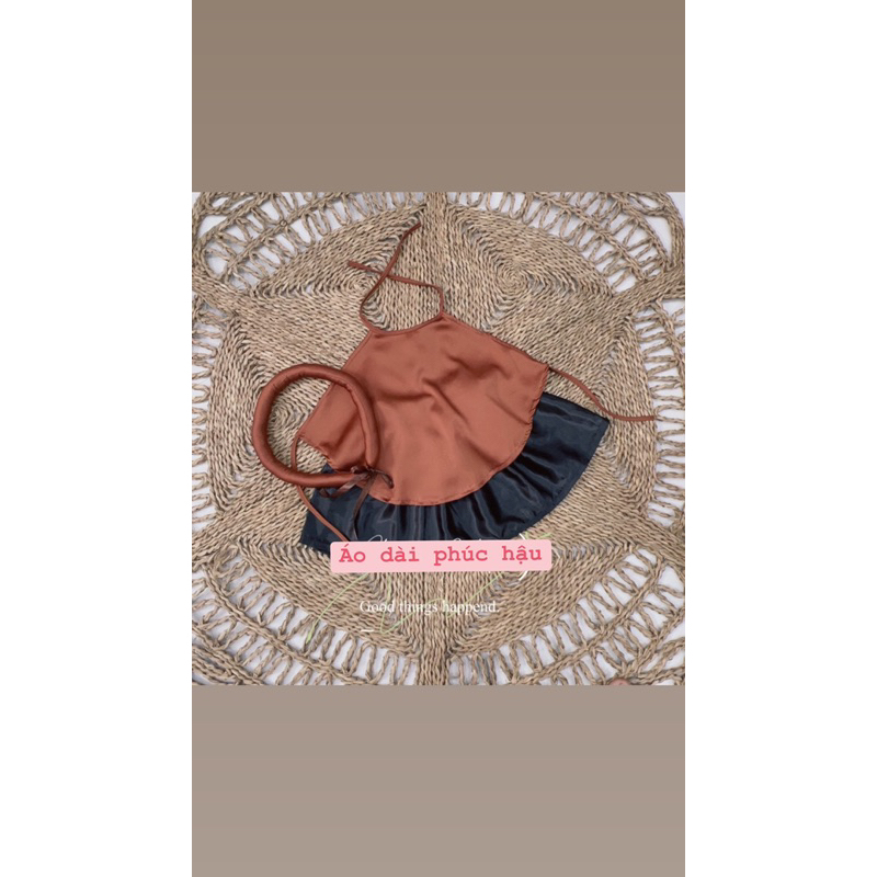 Yếm đào bé gái cả set vải loại 1