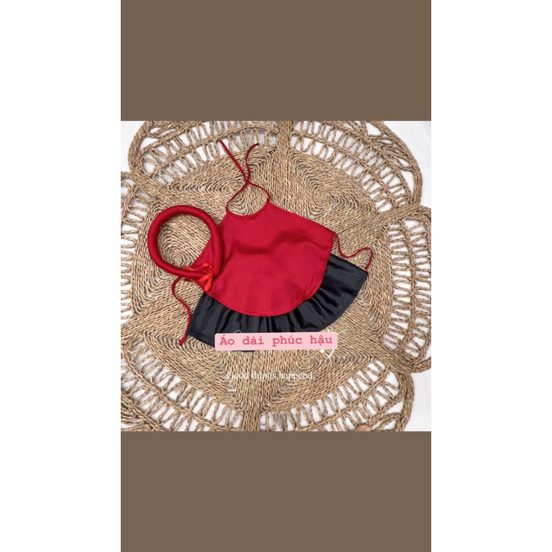 Yếm đào bé gái cả set vải loại 1