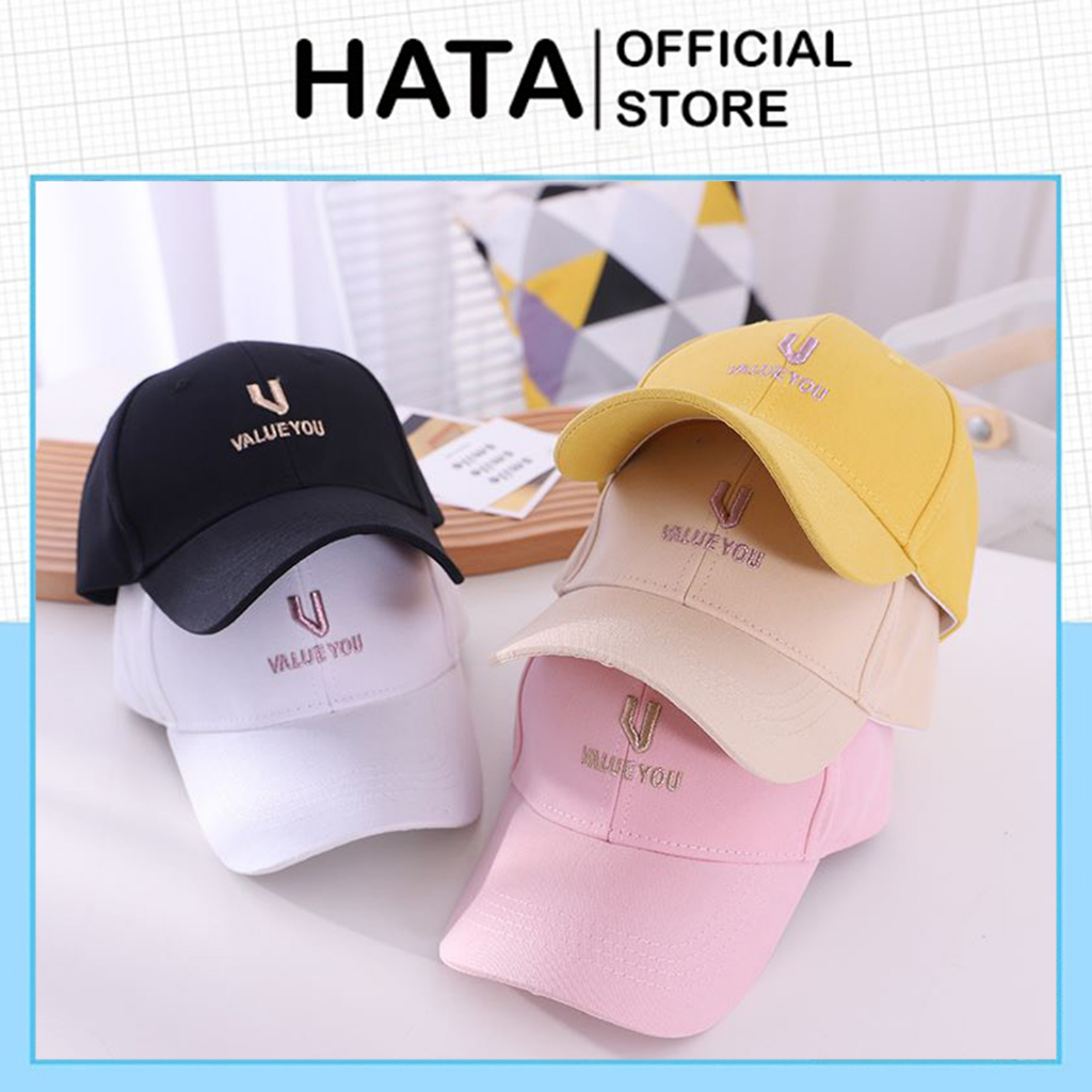 Mũ Lưỡi Trai Nón Kết Nhung Unisex Nam nữ Cao Cấp Thêu Chữ Value Phong Cách Cool Ngầu - Hata24h