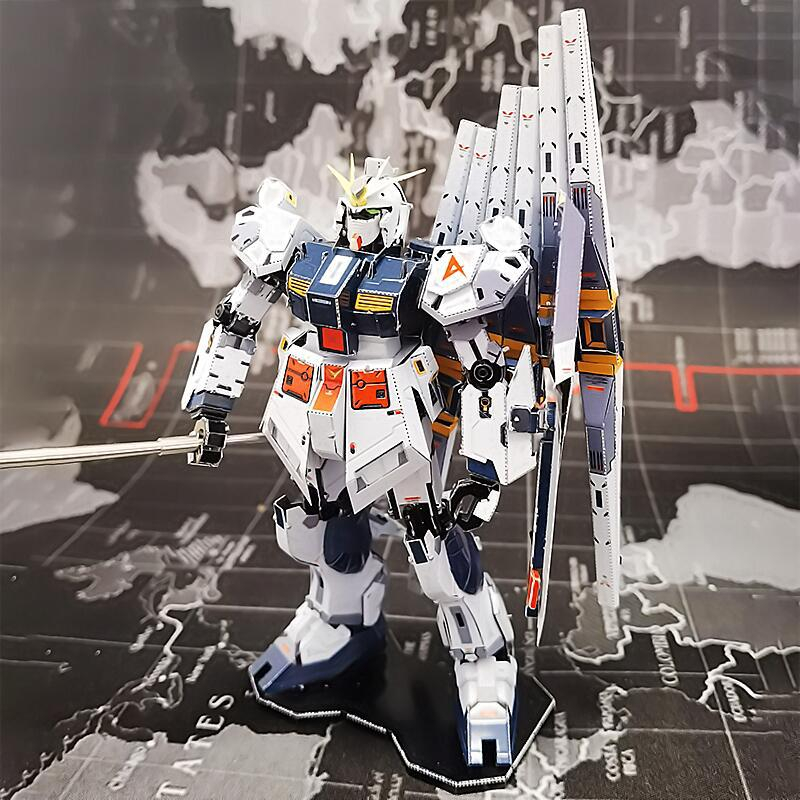 Mô Hình 3D Kim loại  Head Robot Gundam RX-93 Nu