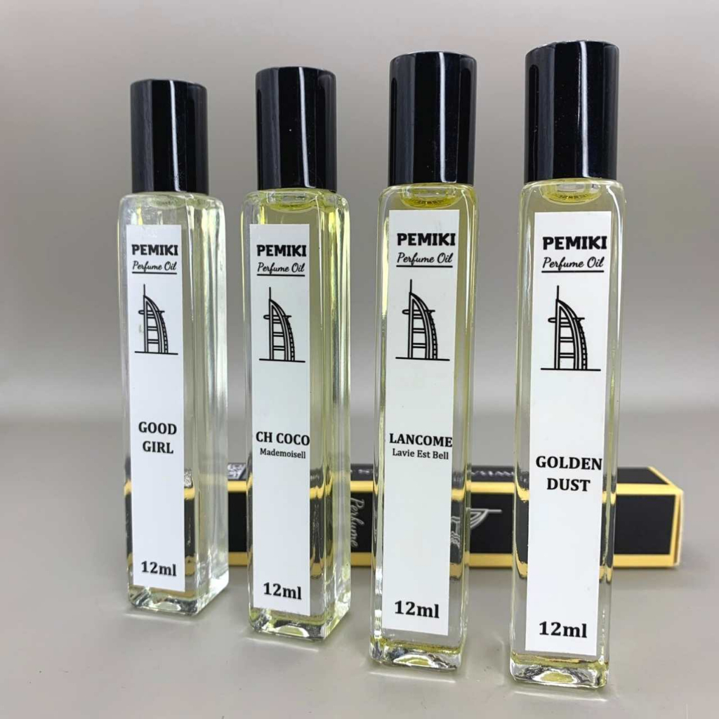 Tinh dầu nước hoa dubai PEMIKI nước hoa nam nữ dạng lăn 12ml thơm lâu 24h