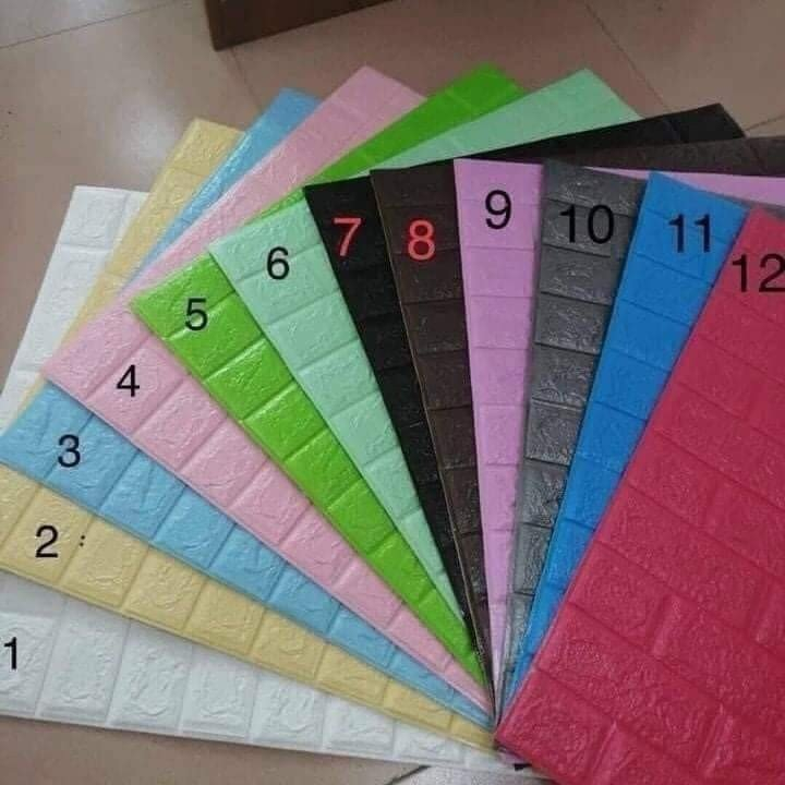 Xốp Dán Tường 3D Khổ 70x77CM Chống Ẩm Giá Rẻ