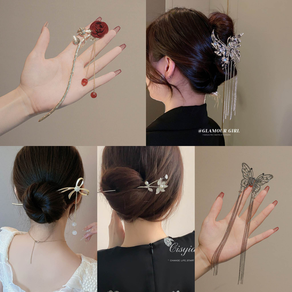 (1 cái)Trâm cài tóc kẹp tóc phong cách hiện đại dành cho nữ mẫu mới nhất