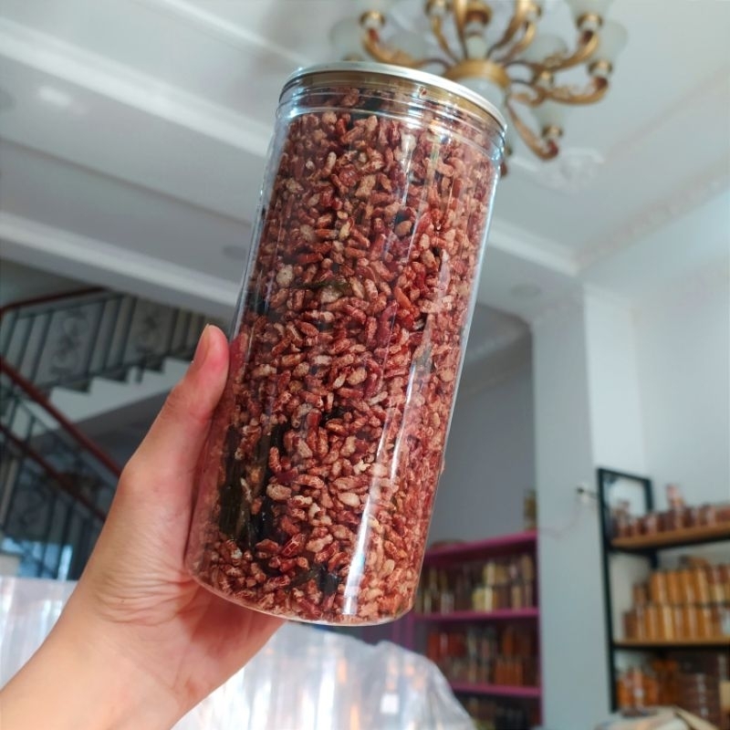 Gạo Lức lắc Rong Biển Sấy Giòn đóng lon pet 300g - đồ ăn vặt