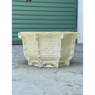 XẢ KHO Khuôn đúc chậu cảnh bát giác 59cm nhựa ABS có lòng trong