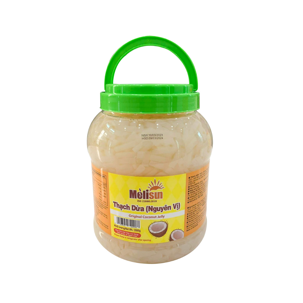 Thạch Dừa Nguyên Vị Melisun Hộp 3,5kg