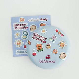 (sticker mới) Phấn Nén Kiềm Dầu Che Phủ Lỗ Chân Lông Dearmay California Cherry Sebum Pack