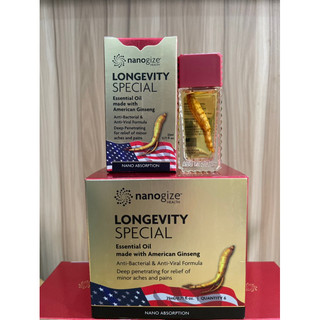 Dầu Sâm Nanogize Longevity Special Essential Oil 21ml/ Dầu Sâm xoa bóp Nanogize Cam Kết Mỹ Chính Hãng 100%