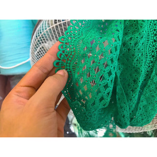 Ren viền trang trí xanh