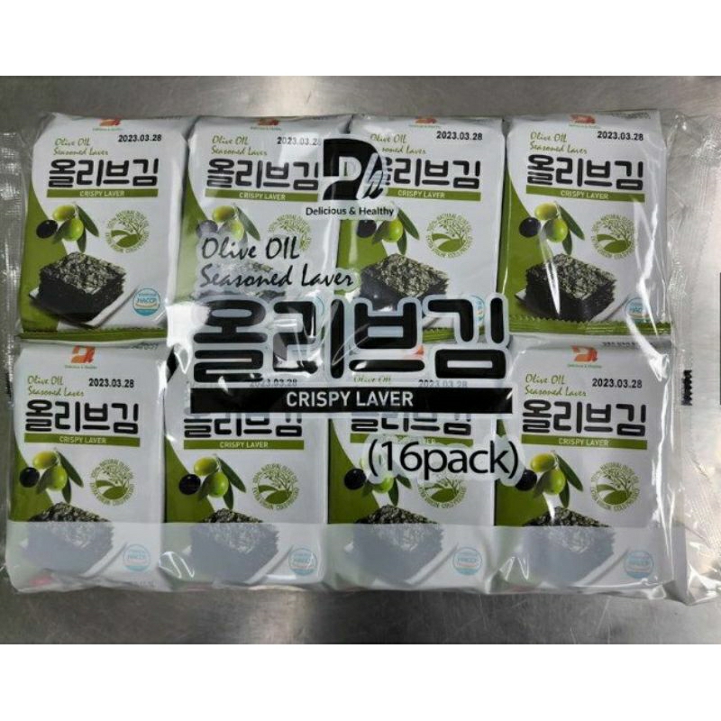 Rong biển lá ăn liền gói 4,2g vị dầu oliu - dầu hạt thông