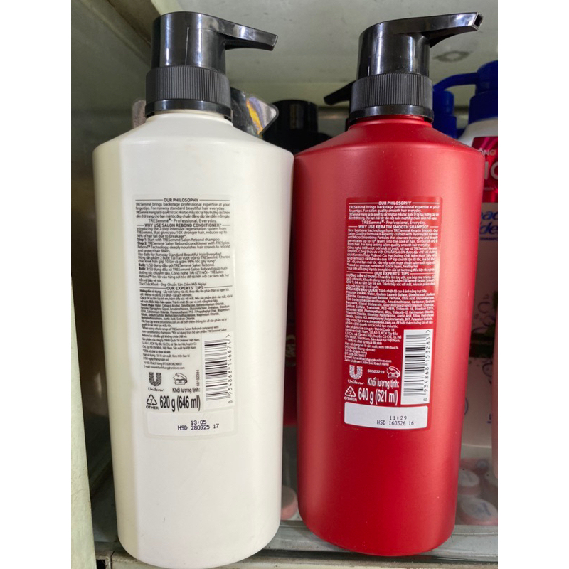 GỘI XẢ PHỤC HỒI TÓC TRESume 450ml /621ml/1 chai hàng chính hãng