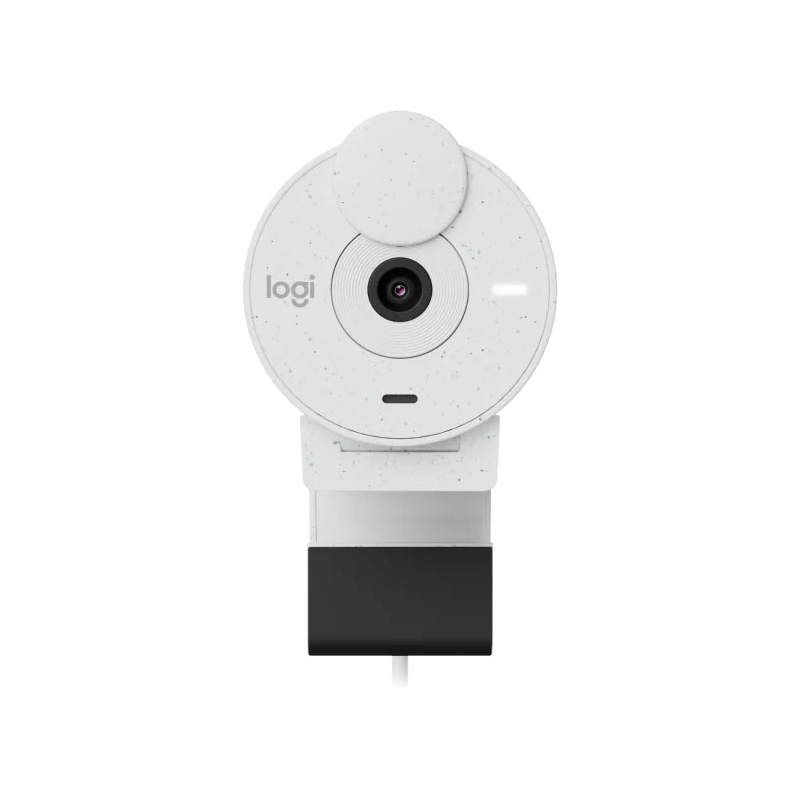 Webcam Full HD Logitech Brio 300 - Màn che ống kính, Micrô giảm tiếng ồn, USB-C, tự động chỉnh ánh sáng - Hàng chính hãn
