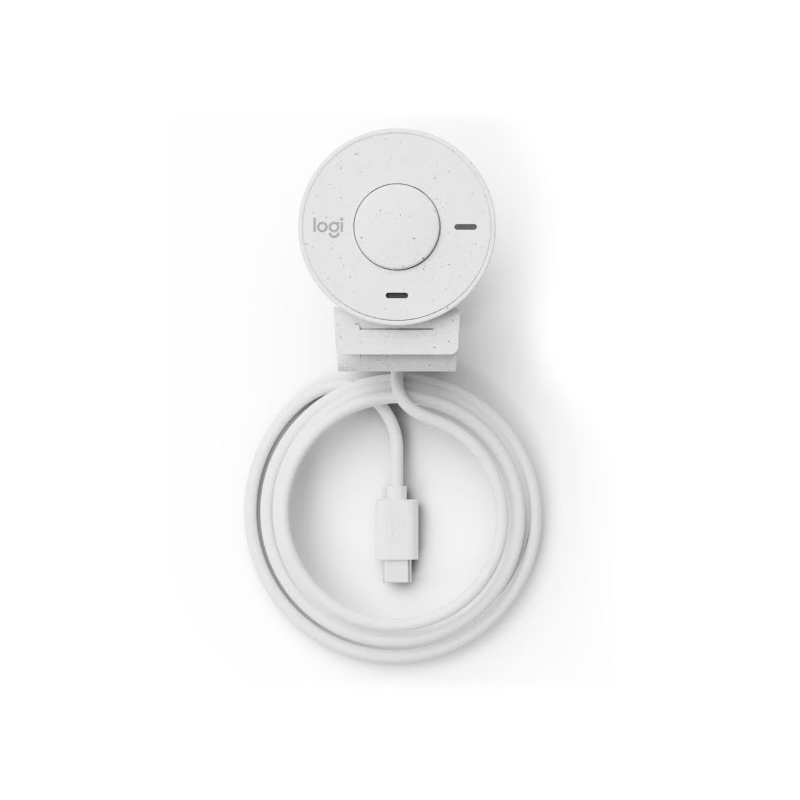 Webcam Full HD Logitech Brio 300 - Màn che ống kính, Micrô giảm tiếng ồn, USB-C, tự động chỉnh ánh sáng - Hàng chính hãn