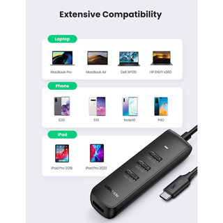 Bộ chia Type C 4 cổng USB 3.0 Ugreen 10916