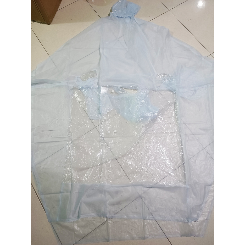 Áo mưa trong suốt 1, áo mưa 2 đầu dày dặn bền có kính che mặt , bao chụp gương size 1m65 TRENDS HOUSE