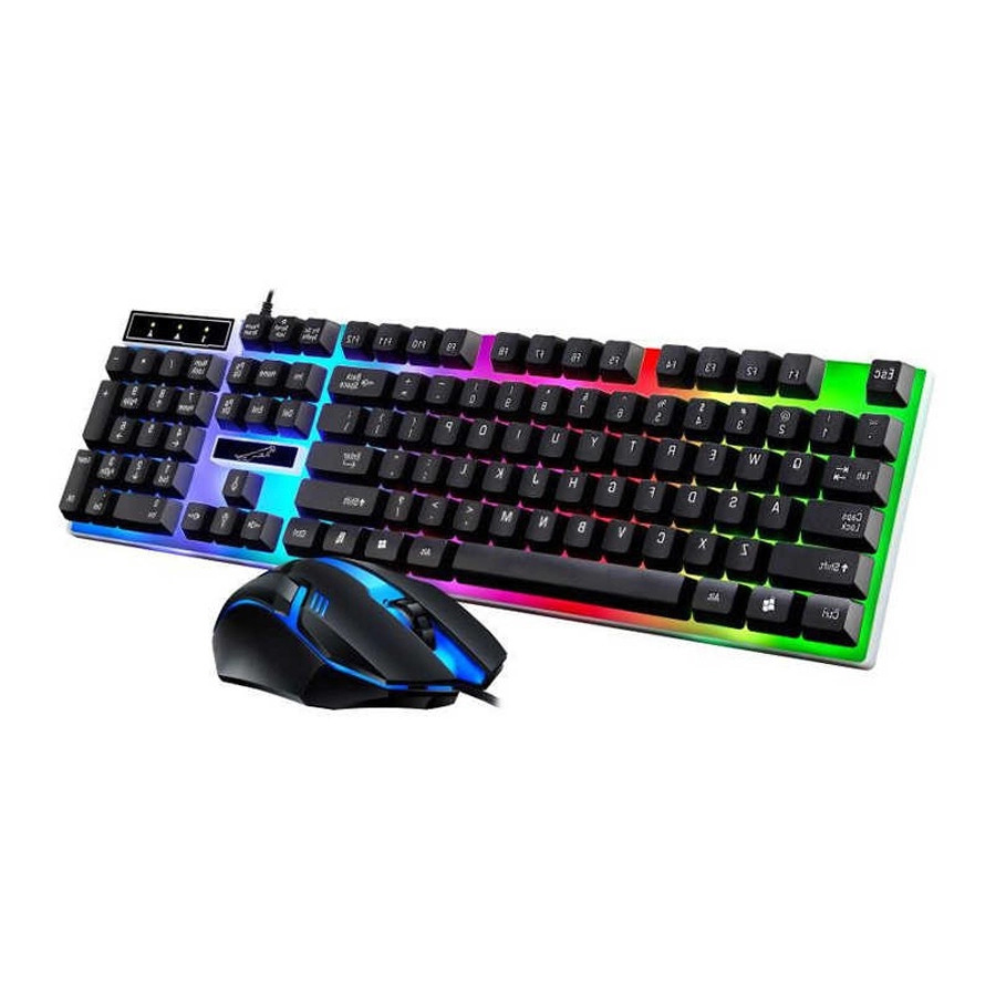 COMBO bàn phím + chuột G21B Gaming Giả Cơ - Led 7 Màu New hai màu đen trắng