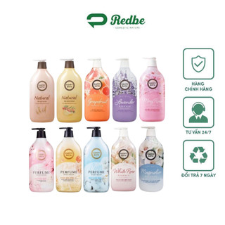 Sữa tắm cao cấp happy bath natural real moisture 900ml hàn quốc - mp740