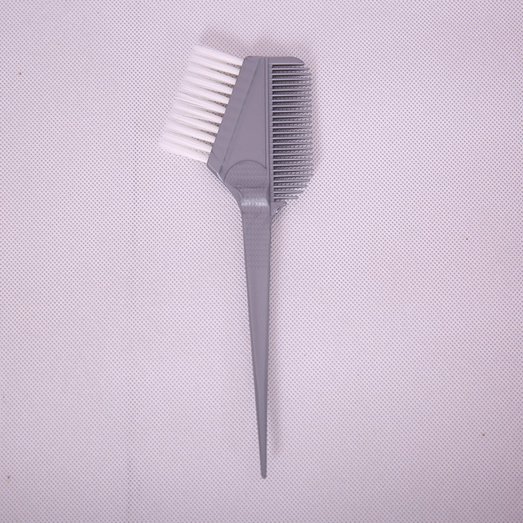 Chổi Nhuộm 2 Đầu Xám Lông Mềm Lược Nhuộm Tóc Cao Cấp Cho Salon