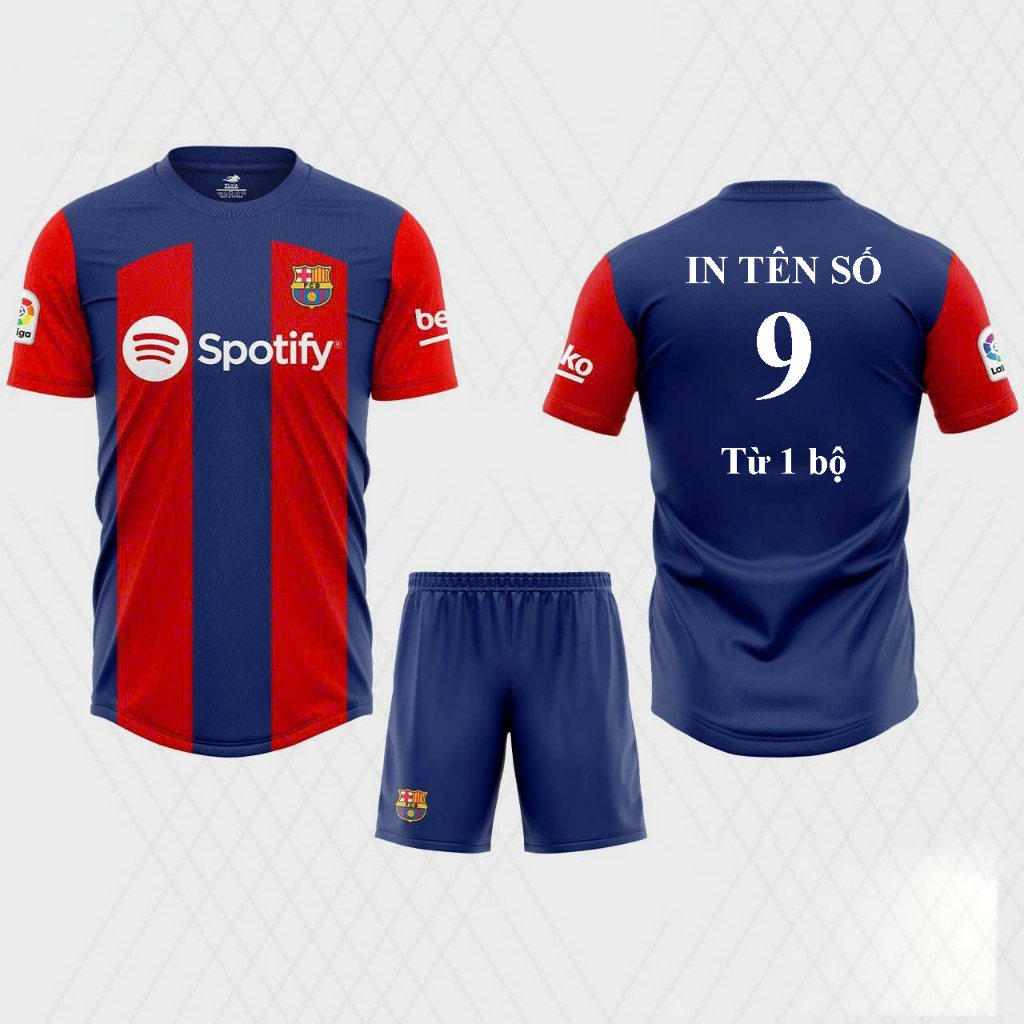 Áo bóng đá câu lạc bộ Bacelona - NHIỀU MẪU - Bộ quần áo bóng đá mới