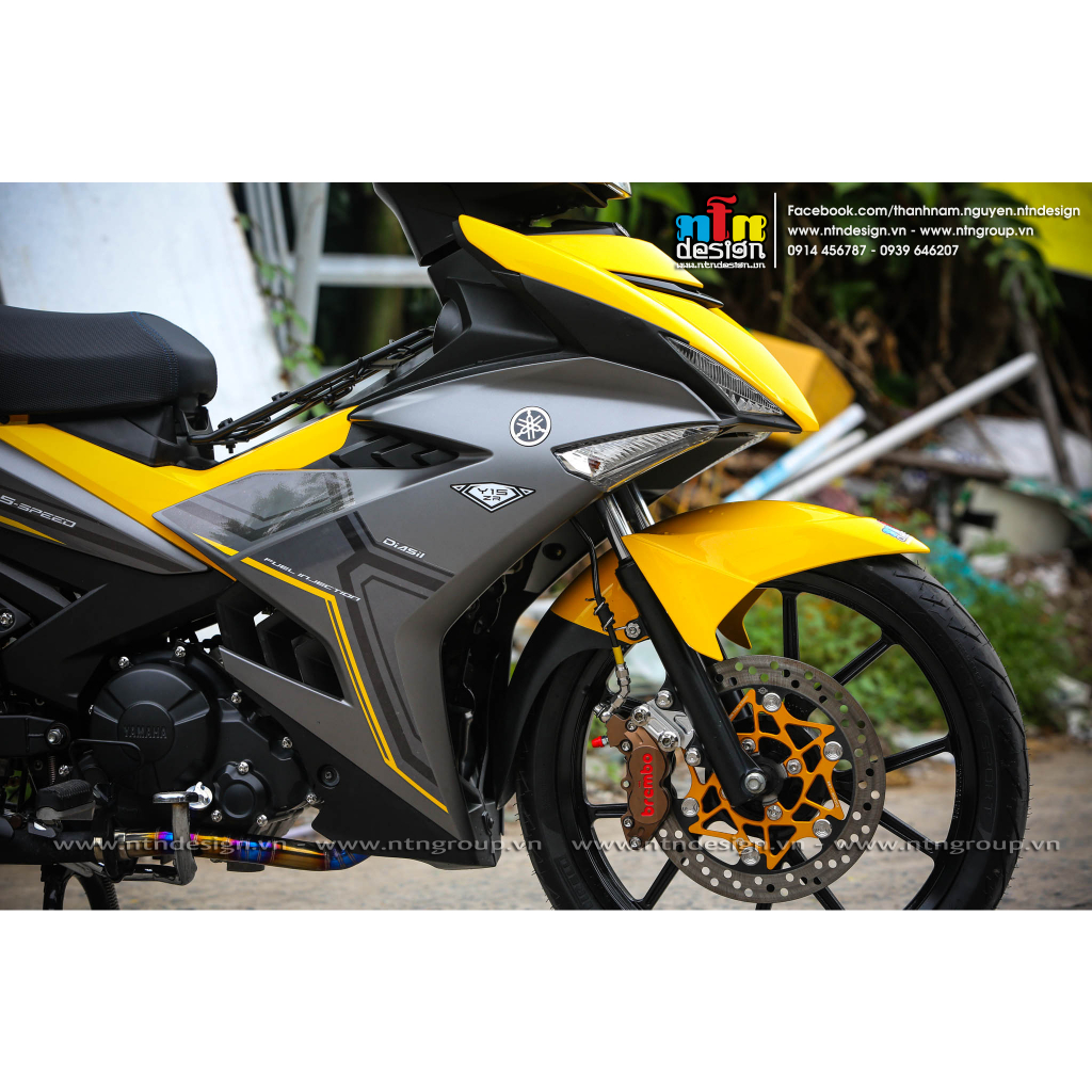 Tem Exciter 150  Xám vàng