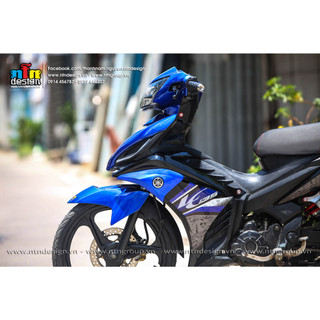 Tem Exciter 2011- 2014 mẫu LC 135 ( xanh)
