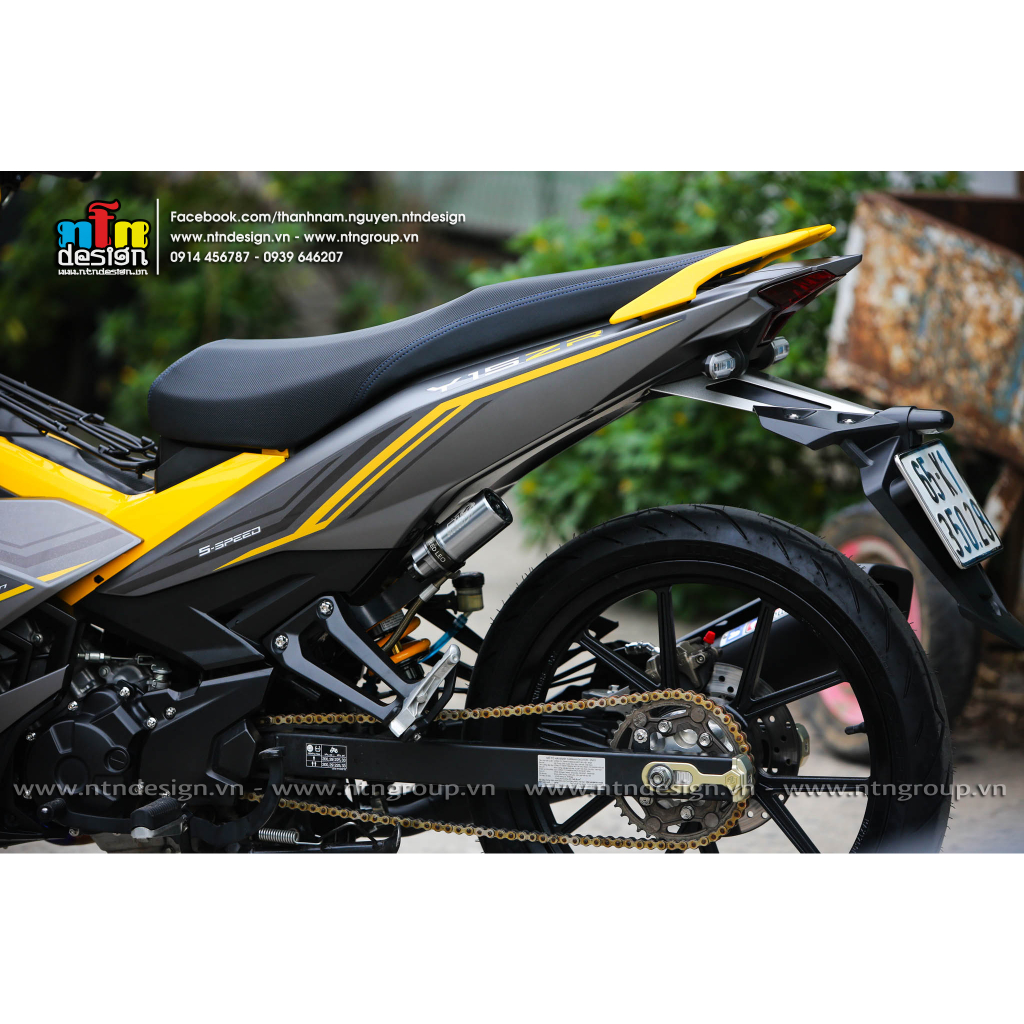 Tem Exciter 150  Xám vàng