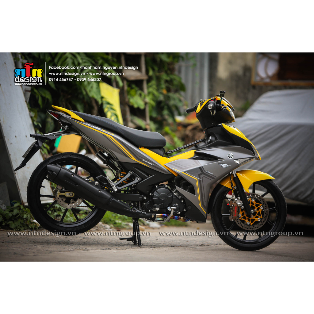 Tem Exciter 150  Xám vàng