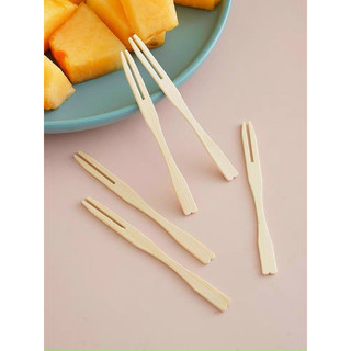100 nĩa gỗ nhỏ 9cm thân thiện với môi trường