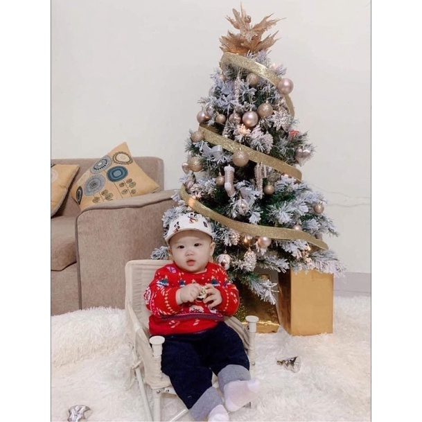 Áo len HM Auth bé trai nhiều hoạ tiết