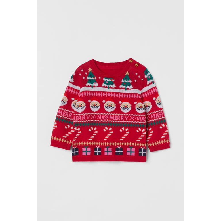 Áo len HM Auth bé trai nhiều hoạ tiết