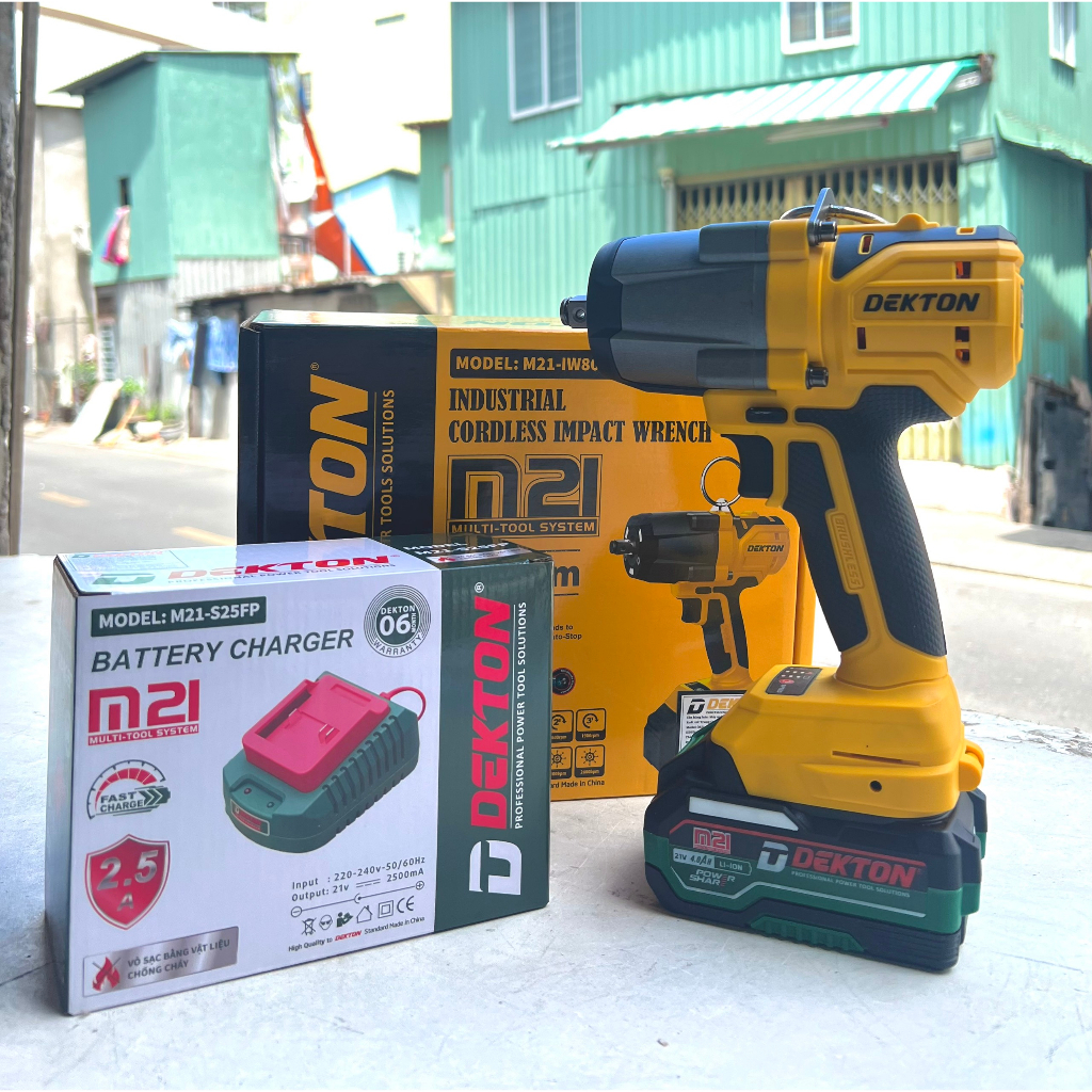 MÁY BULONG PIN DEKTON 800N CHÂN PIN MAKITA THÔNG DỤNG M21-IW800N/ M21-IW801N