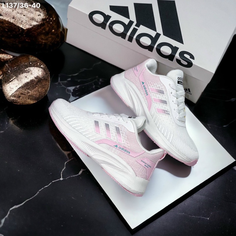GIÀY THỂ THAO NỮ - ADIDAS PINK-WHITE SIÊU HOT - SIZE 36–>40