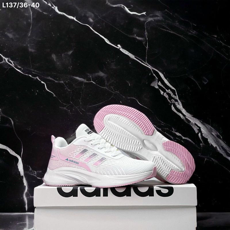GIÀY THỂ THAO NỮ - ADIDAS PINK-WHITE SIÊU HOT - SIZE 36–>40