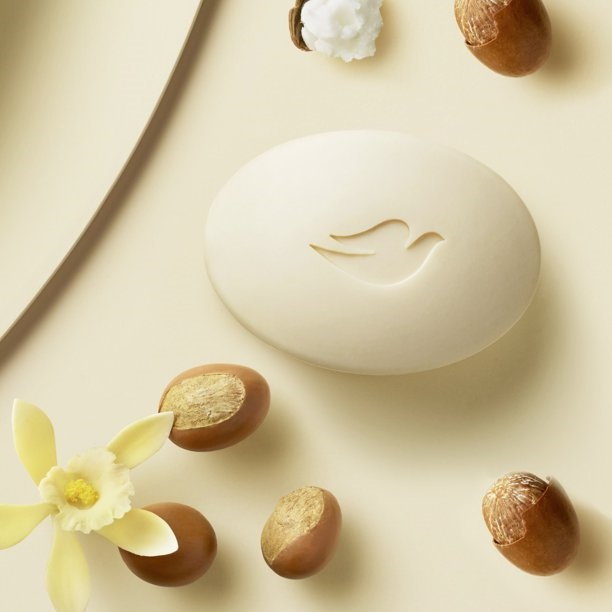 Xà bông cục dưỡng ẩm mịn da Bơ hạt mỡ Dove shea butter