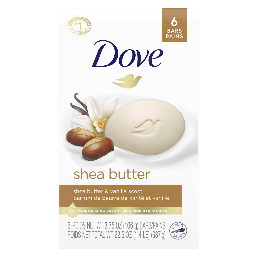 Xà bông cục dưỡng ẩm mịn da Bơ hạt mỡ Dove shea butter