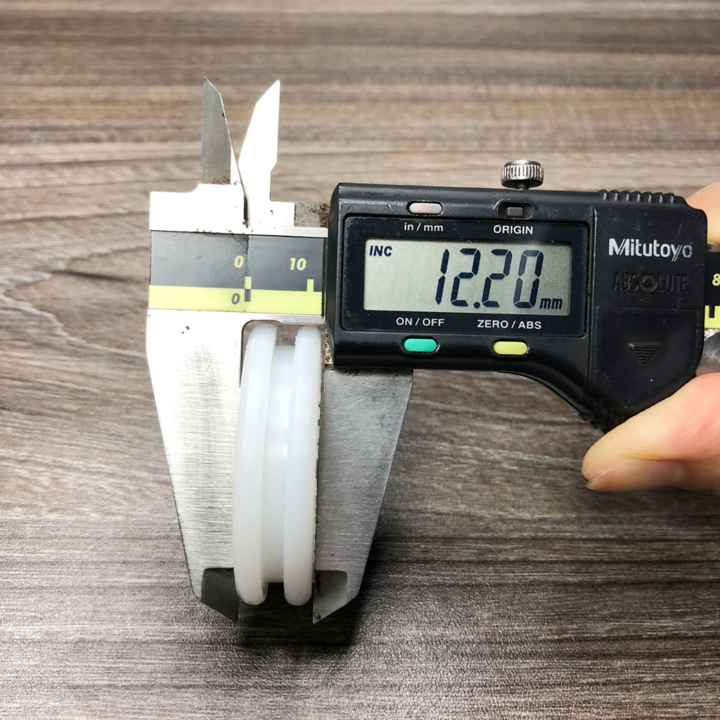 Bánh xe nhựa, Bánh xe cửa lùa, Bánh xe kệ lùa gạch lá ngang phi 47mm