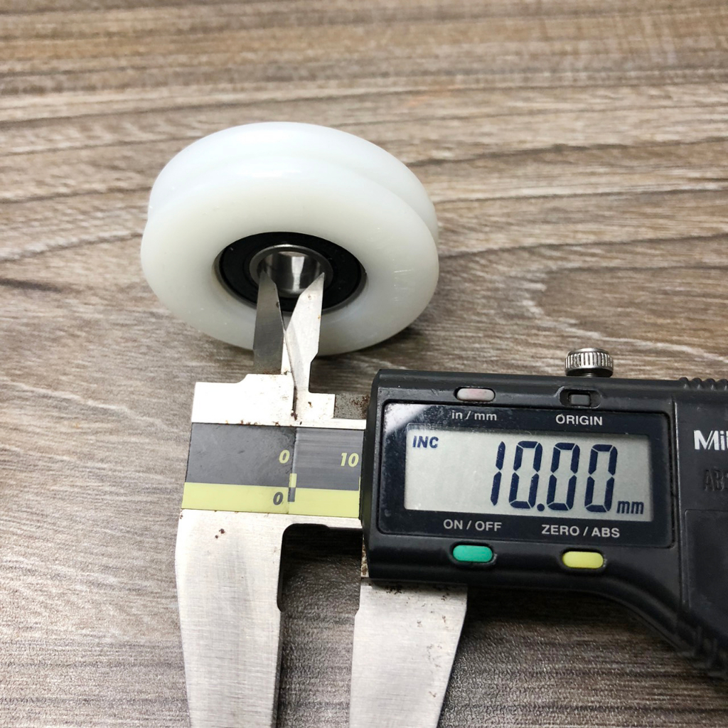Bánh xe nhựa, Bánh xe cửa lùa, Bánh xe kệ lùa gạch lá ngang phi 47mm