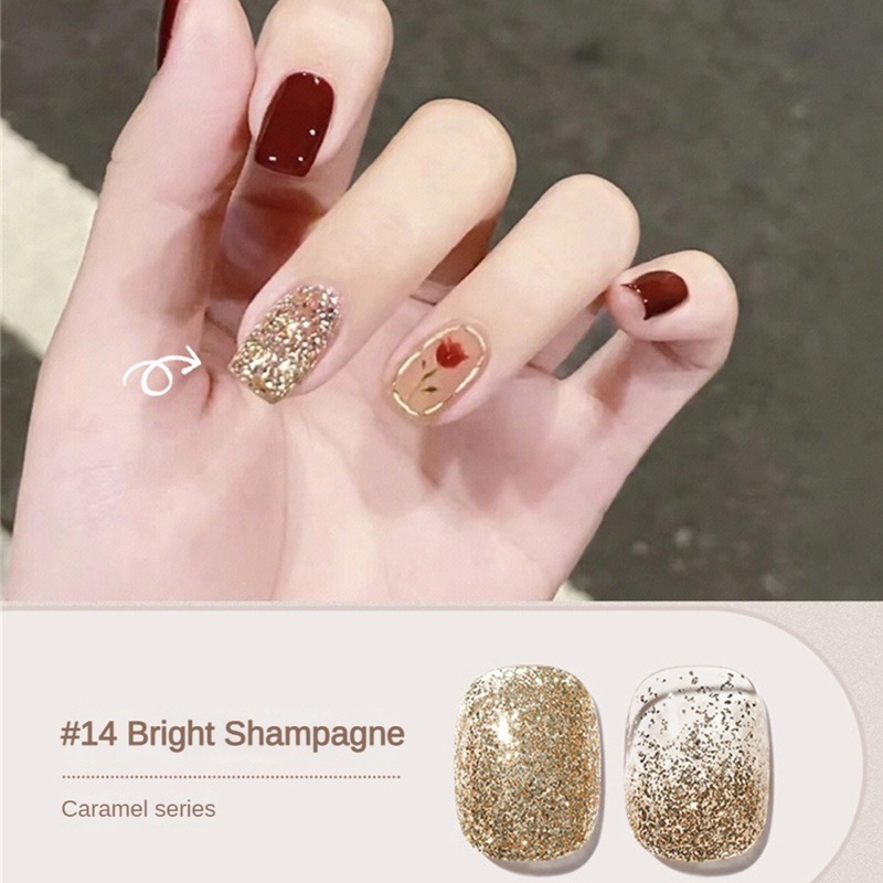 Sơn gel nhũ vàng mịn chai lớn 15ml mướt mịn N.P Nails