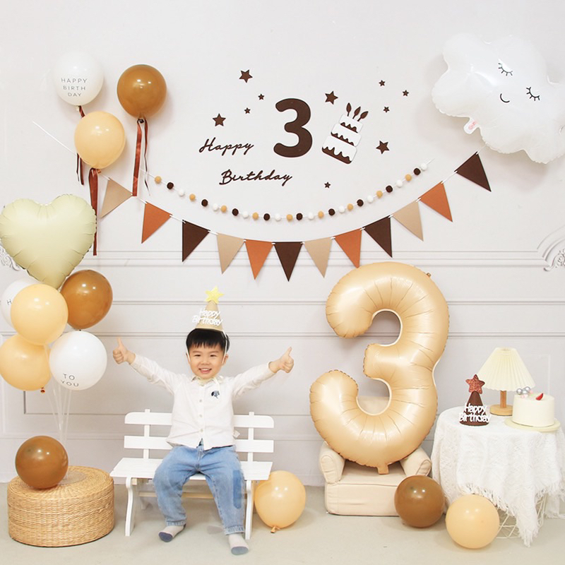 SET trang trí sinh nhật Handmade kiểu Hàn Quốc cực chất phù hợp cho mọi tuổi [Tặng kèm BƠM + KEO DÁN]