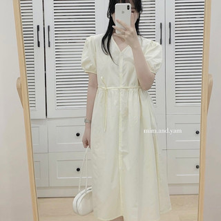 Váy thô cổ V