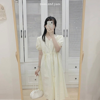Váy thô cổ V