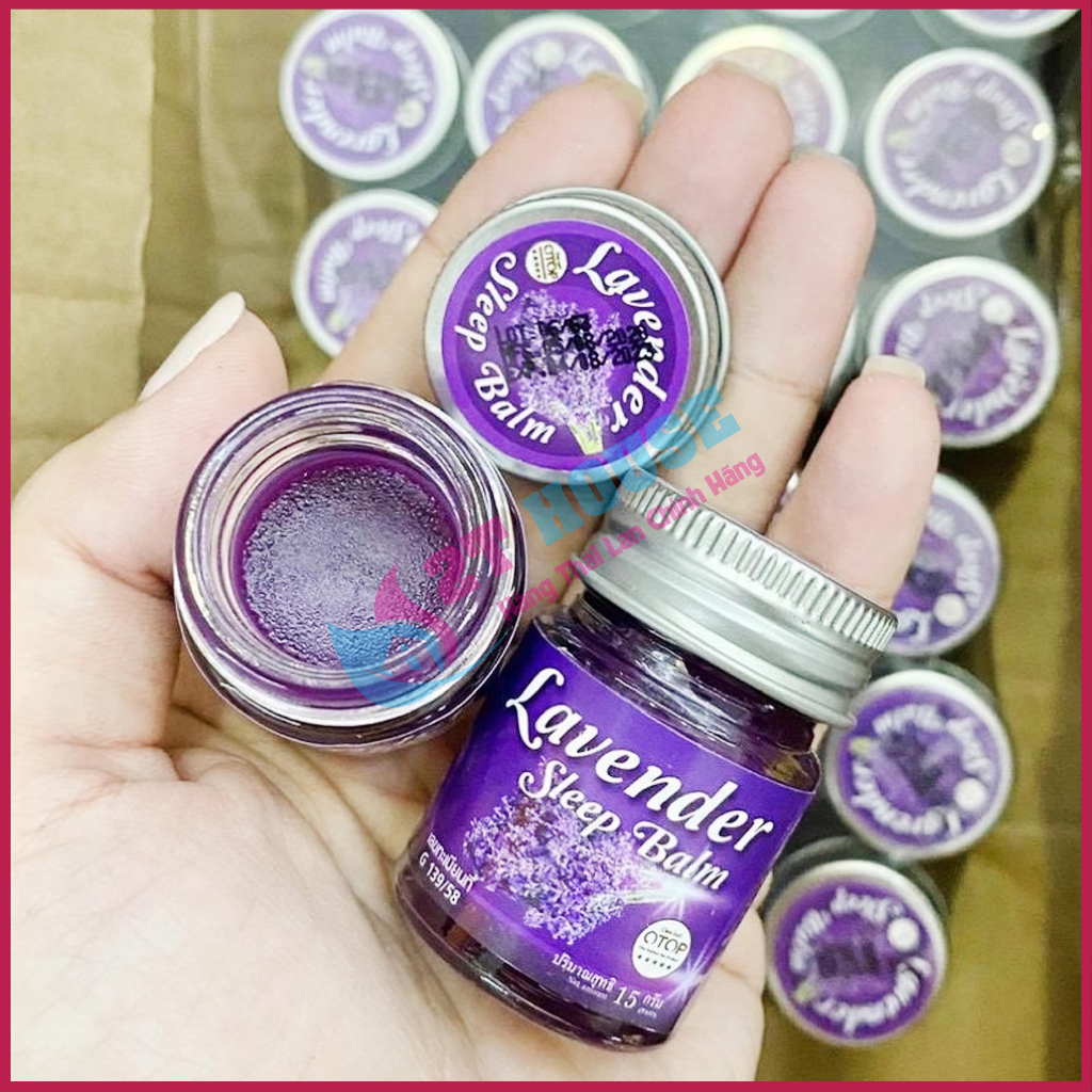 Dầu cù là giúp ngủ ngon/dầu massage hỗ trợ giấc ngủ hương Lavender Sleep Balm Thái Lan hủ 15g 2T House Shop