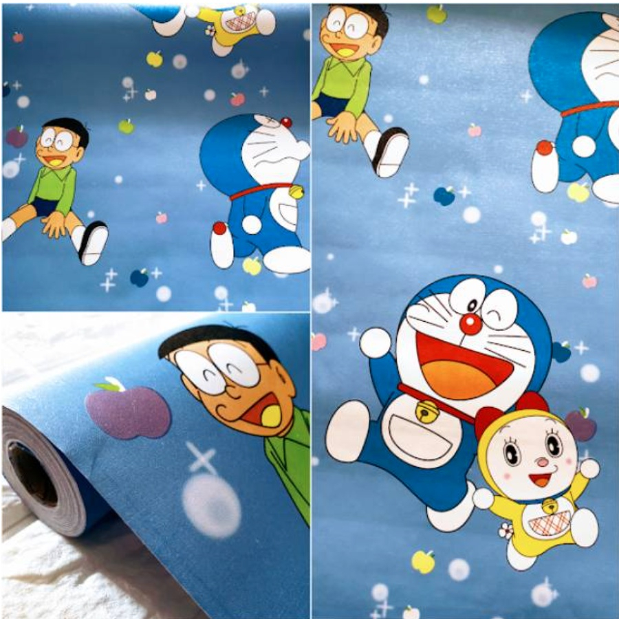 10m giấy dán tường HOẠT HÌNH nhiều mẫu - khổ rộng 45cm  giấy dán tường Doremon dán phòng ngủ đẹp mắt