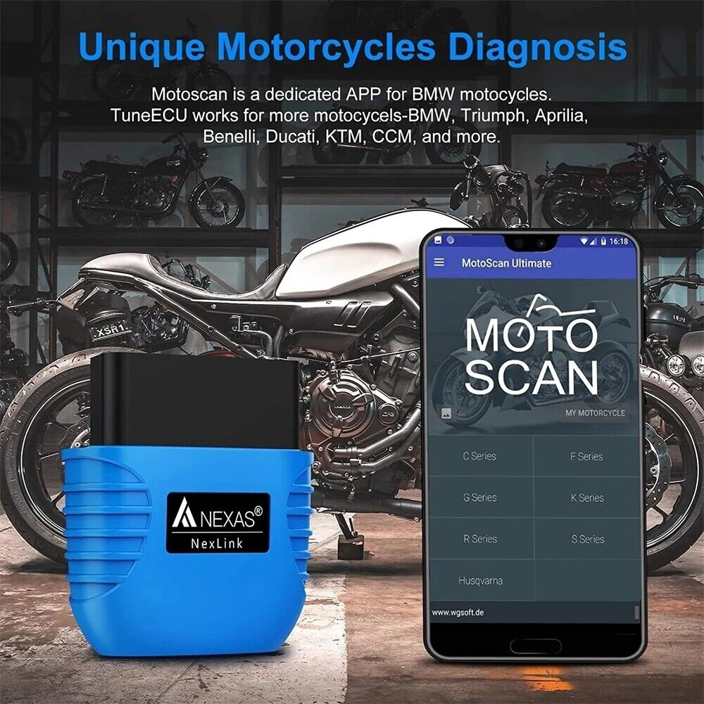 NEXAS Bluetooth 5.0 Máy quét OBD2 Máy quét chẩn đoán xe EOBD cho iOS Android Windows