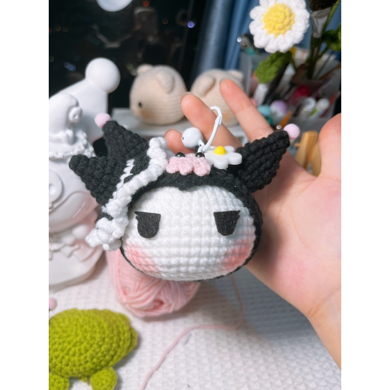 Móc khoá Kuromi len handmade xinh xắn
