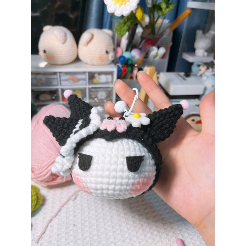 Móc khoá Kuromi len handmade xinh xắn