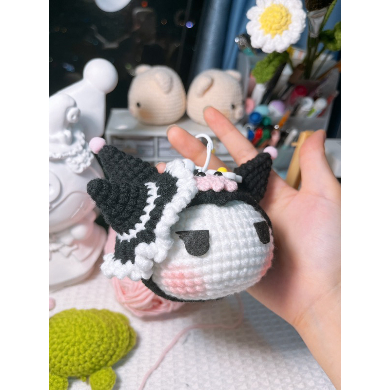 Móc khoá Kuromi len handmade xinh xắn