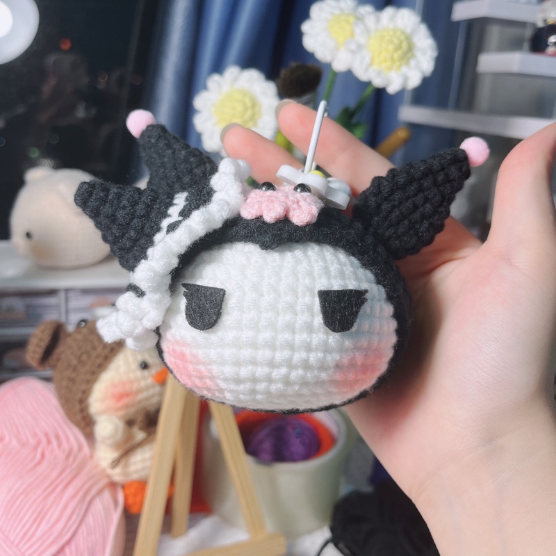 Móc khoá Kuromi len handmade xinh xắn