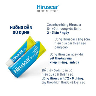 HIRUSCAR SẸO - MỜ SẸO, MỀM DA, SÁNG DA